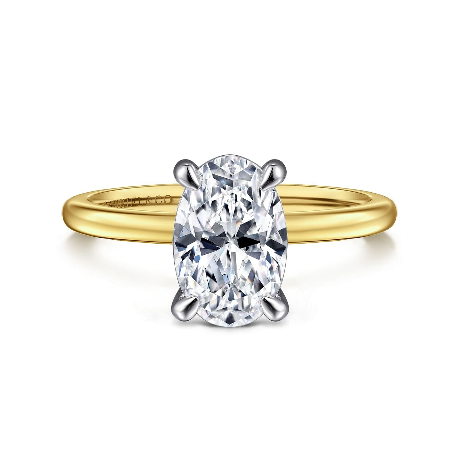 Gabriel & Co. Oval Semi-Mount Engagement Ring - Gold Remounts
