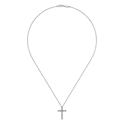 Gabriel & Co. Diamond Cross Necklace