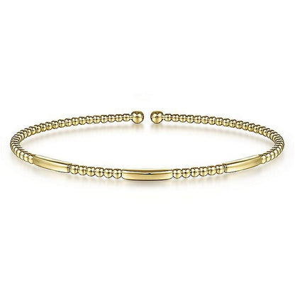 Gabriel & Co. 14 Karat Yellow Gold Open Bujukan Bangle Bracelet - Gold Bracelets