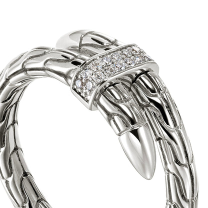 John Hardy Sterling Silver Diamond Spear Ring - Diamond Fashion Rings - Women's