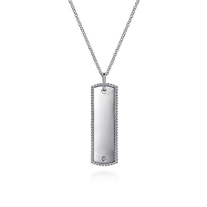Gabriel & Co Sterling Silver Diamond Bujukan Necklace - Diamond Necklaces