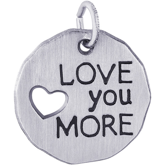 Rembrandt Love You More Charm - Silver Charms