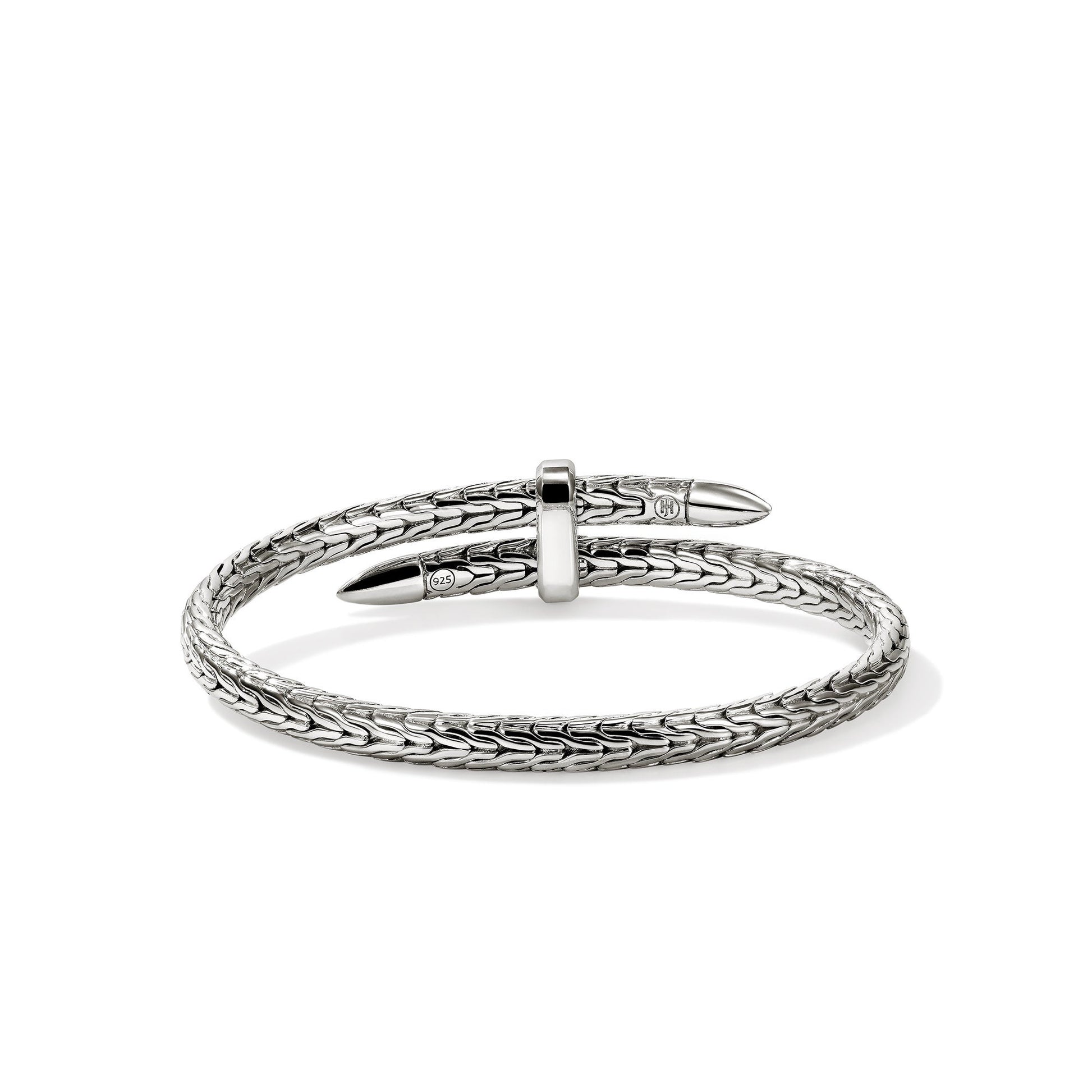 John Hardy Sterling Silver Black Sapphire Spear Flex Cuff - Colored Stone Bracelets
