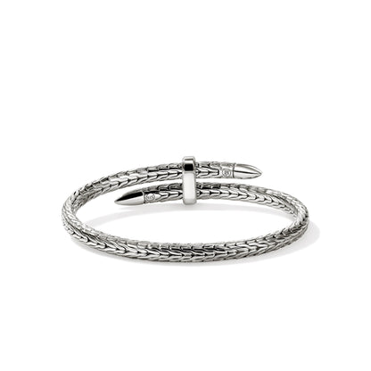 John Hardy Sterling Silver Black Sapphire Spear Flex Cuff - Colored Stone Bracelets