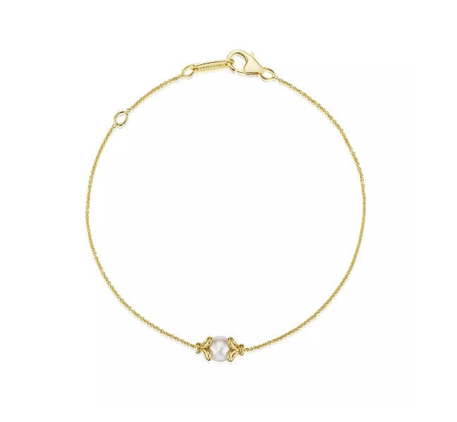 Verragio Yellow Gold 5mm Single Pearl Bracelet - Pearl Bracelets