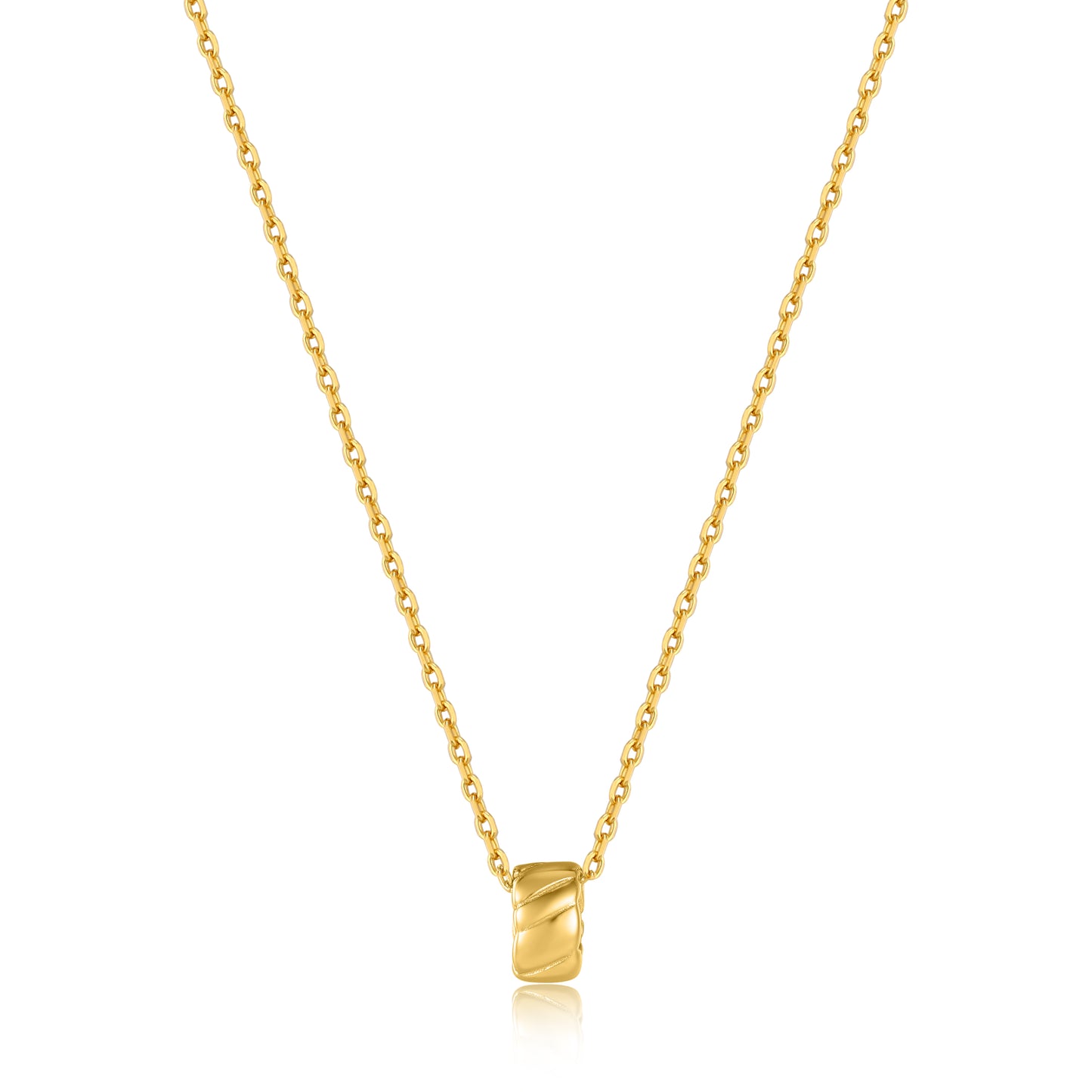 Ania Haie Gold Smooth Twist Pendant Necklace - Silver Necklace