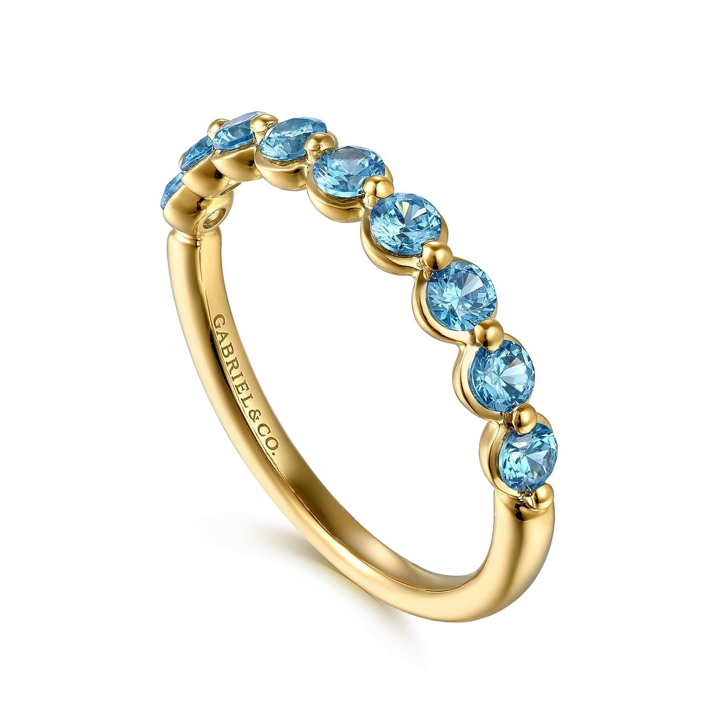 Gabriel & Co. Blue Topaz Ring