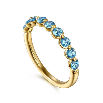 Gabriel & Co. Blue Topaz Ring