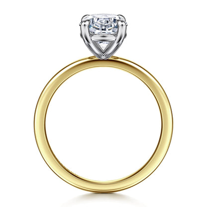 Gabriel & Co. Oval Semi-Mount Engagement Ring - Gold Remounts