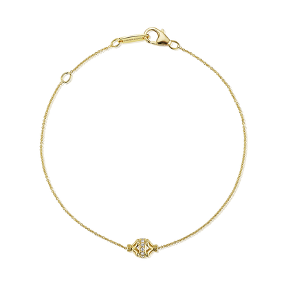 Verragio Yellow Gold Tiara Rondelle Diamond Bracelet