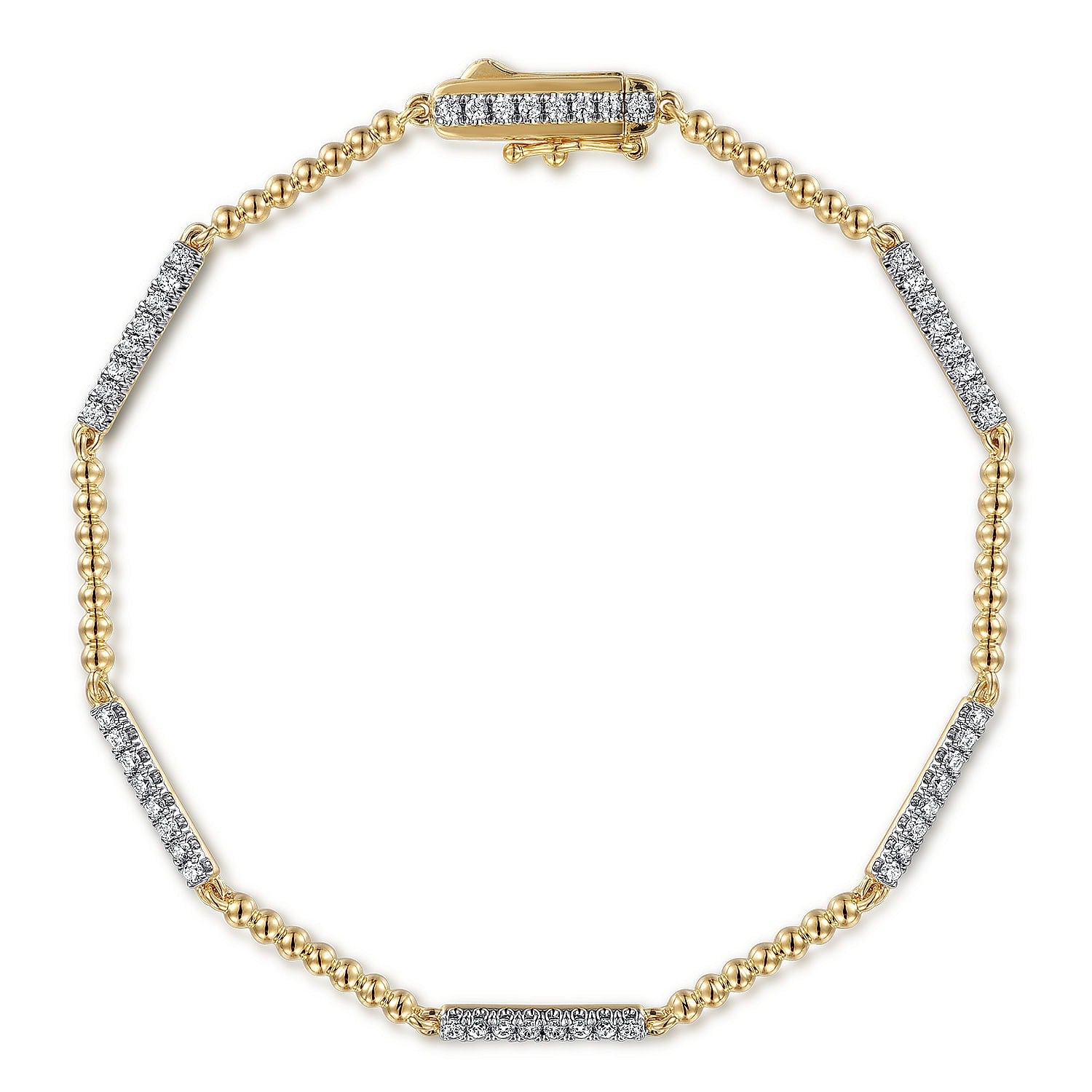 Gabriel & Co. Yellow Gold Diamond Bracelet - Diamond Bracelets