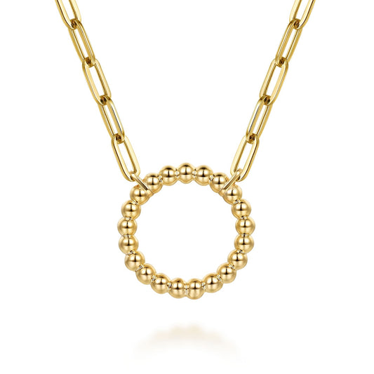 Gabriel & Co. Yellow Gold Necklace
