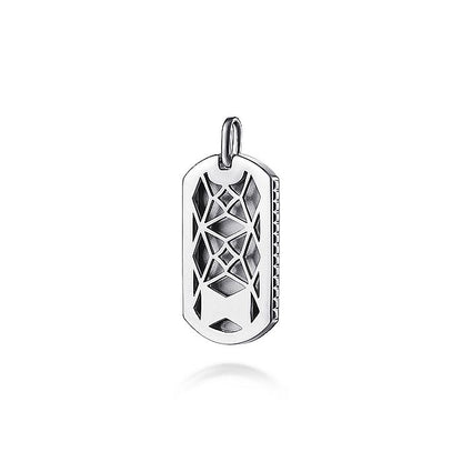 Gabriel & Co Sterling Silver Dog Tag Pendant