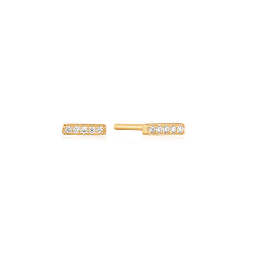 Ania Haie Glam Bar Stud Earrings - Silver Earrings