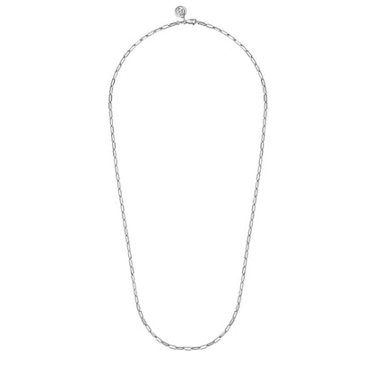 Gabriel & Co. Paperclip Chain - Silver Necklace