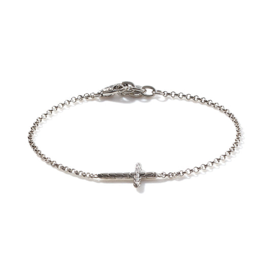 John Hardy Sterling Silver Cross Bracelet