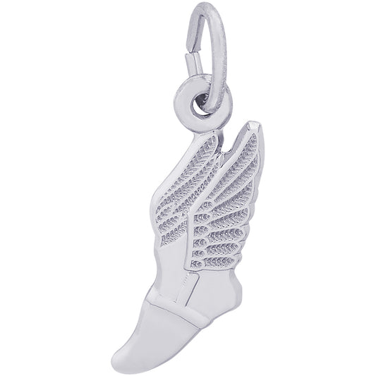 Rembrandt Winged Shoe Charm - Silver Charms