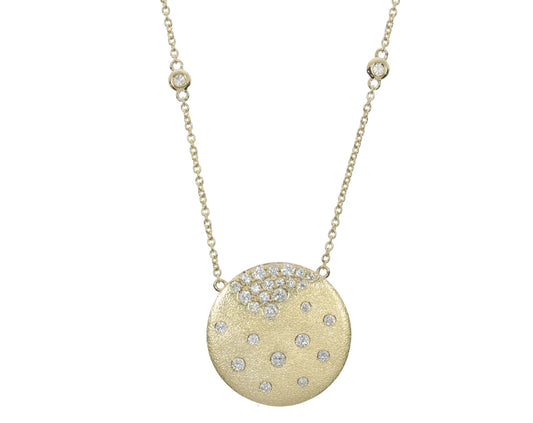 Yellow Gold Diamond Necklace - Diamond Pendants