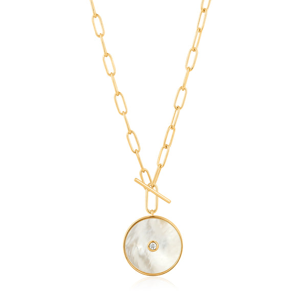 Ania Haie Mother Of Pearl T-bar Necklace