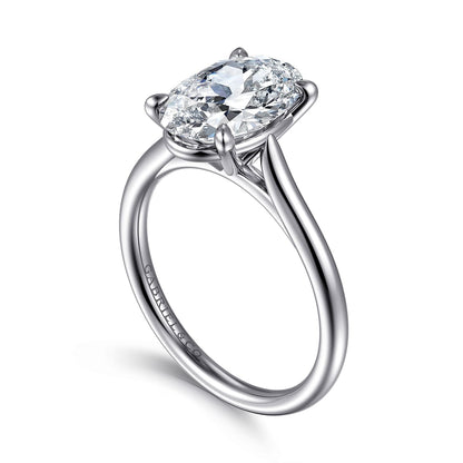 Gabriel & Co. Oval Semi-Mount Engagement Ring - Gold Remounts