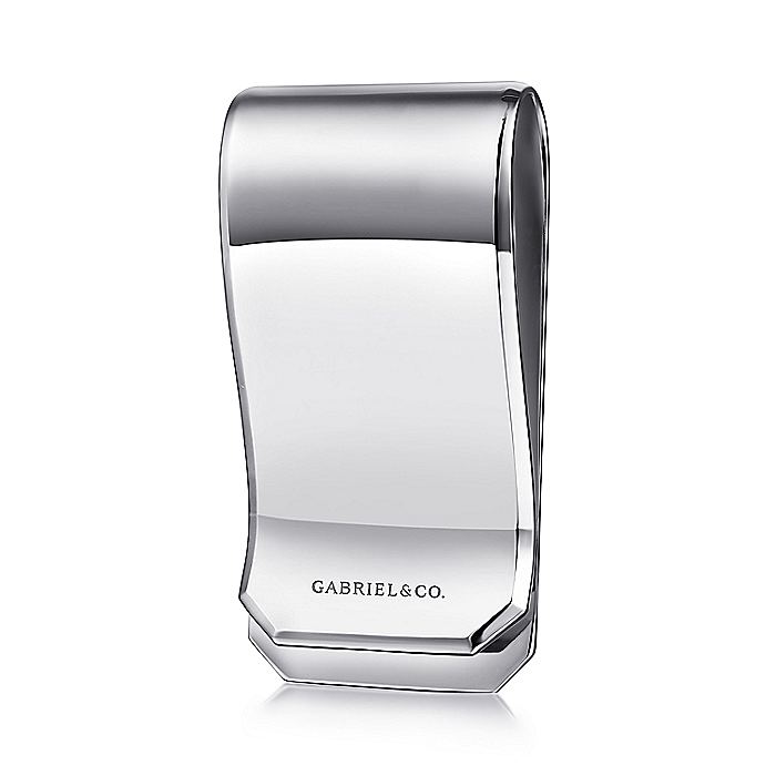 Gents Gabriel & Co. Sterling Silver Money Clip with Satin Finish