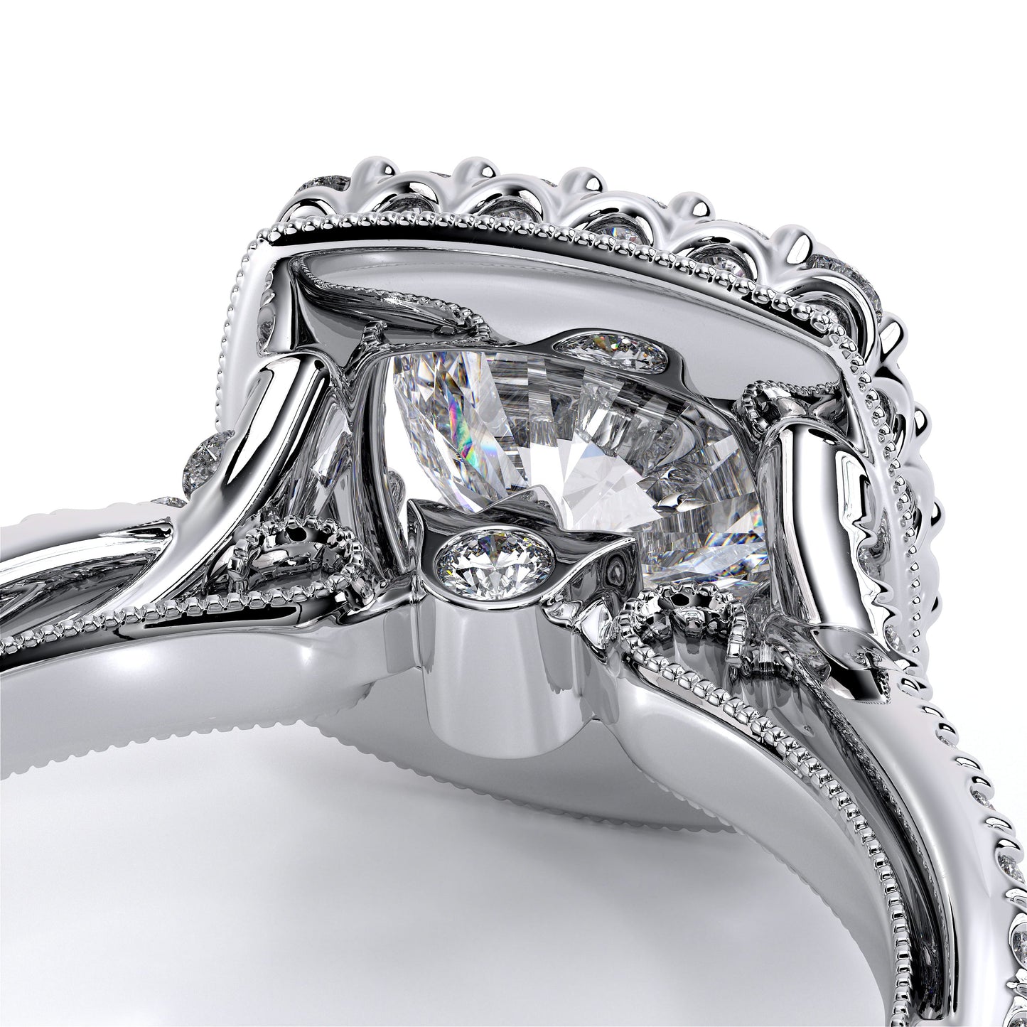 Verragio Renaissance Collection Halo Semi-Mount Engagement Ring
