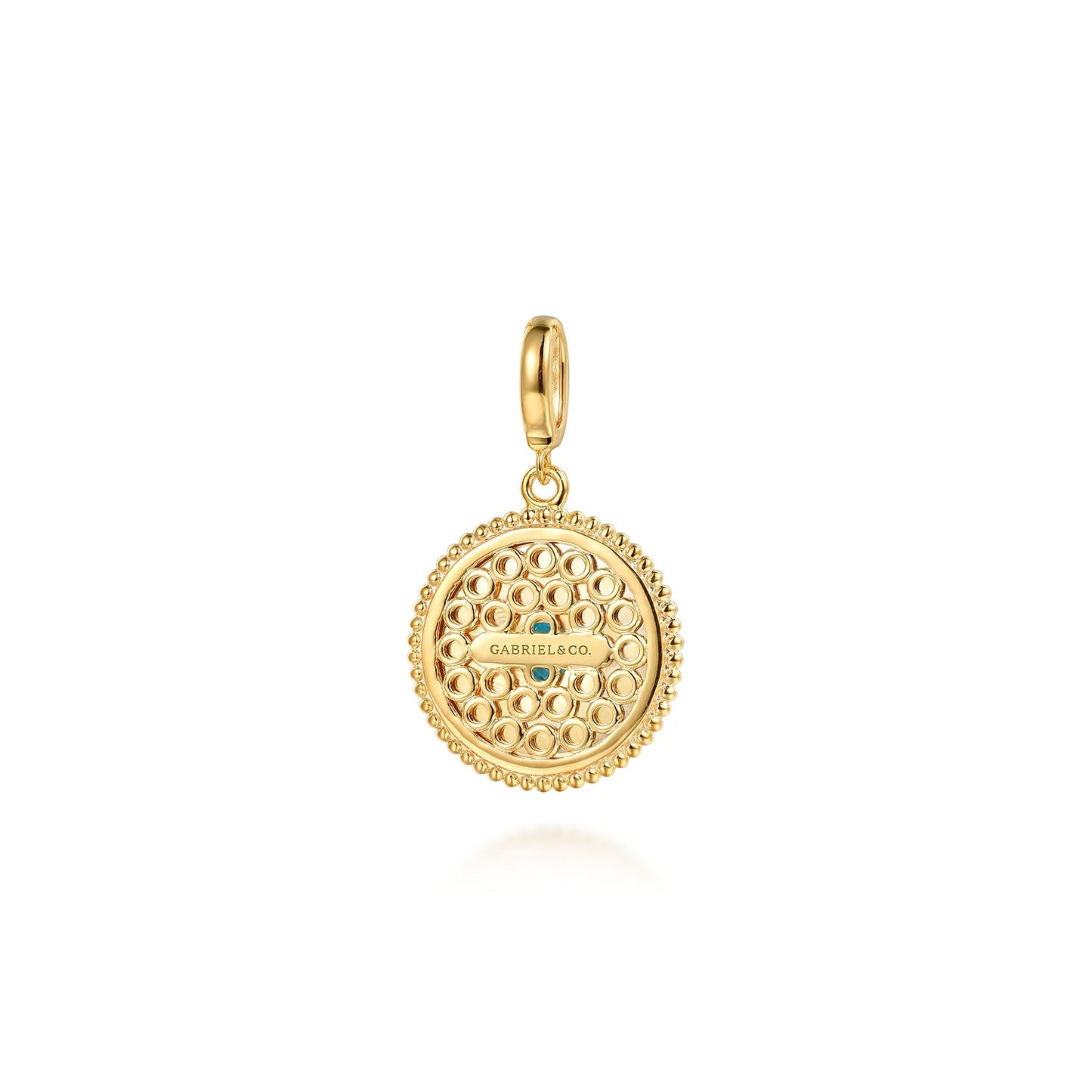 Gabriel & Co. Blue Topaz Pendant - Colored Stone Pendants