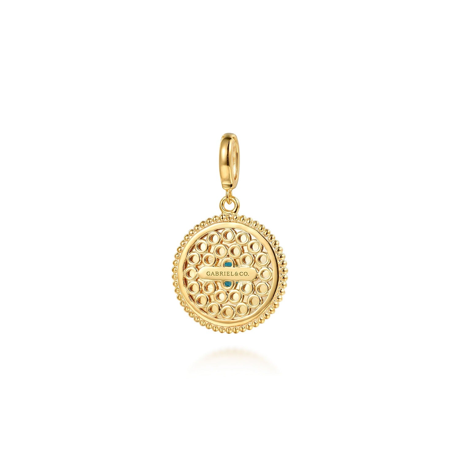 Gabriel & Co. Blue Topaz Pendant - Colored Stone Pendants