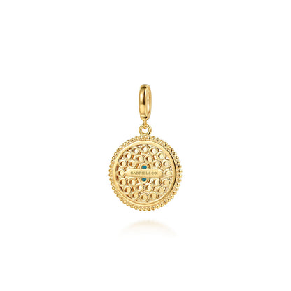 Gabriel & Co. Blue Topaz Pendant - Colored Stone Pendants