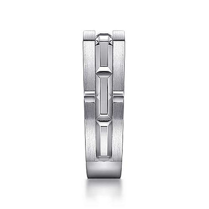 Gabriel & Co Sterling Silver Mens Ring - Gents Silver Ring