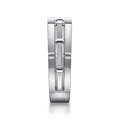 Gabriel & Co Sterling Silver Mens Ring - Gents Silver Ring