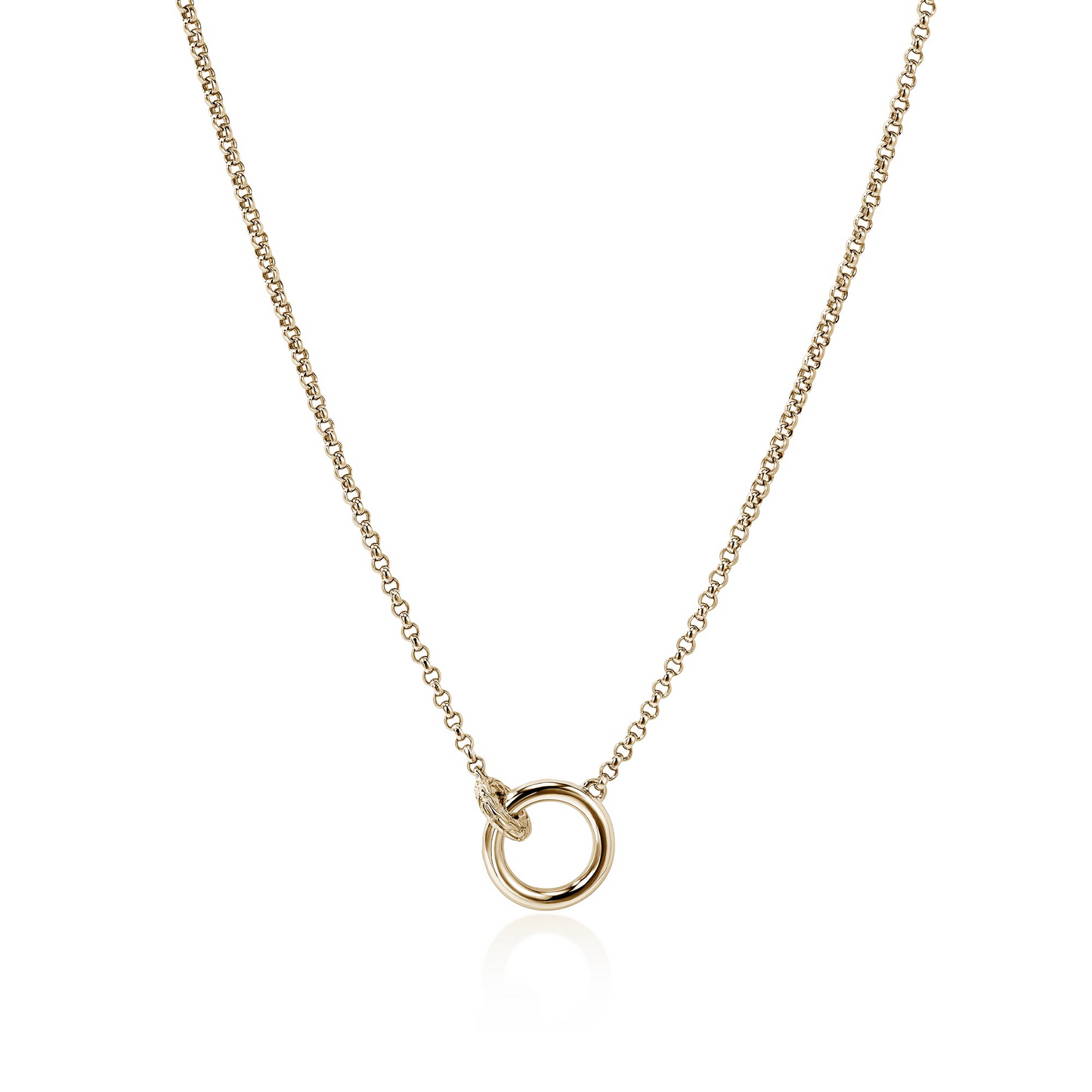 John Hardy Yellow Gold Essential Pavé Necklace