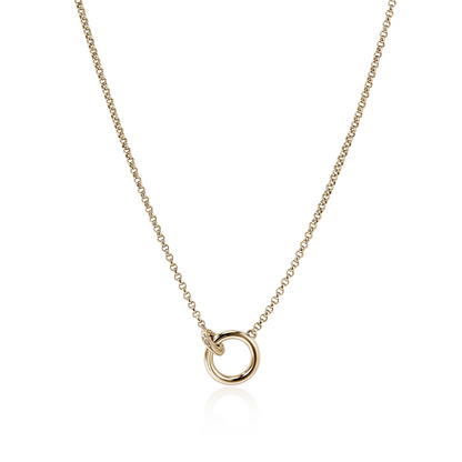 John Hardy Yellow Gold Essential Pavé Necklace