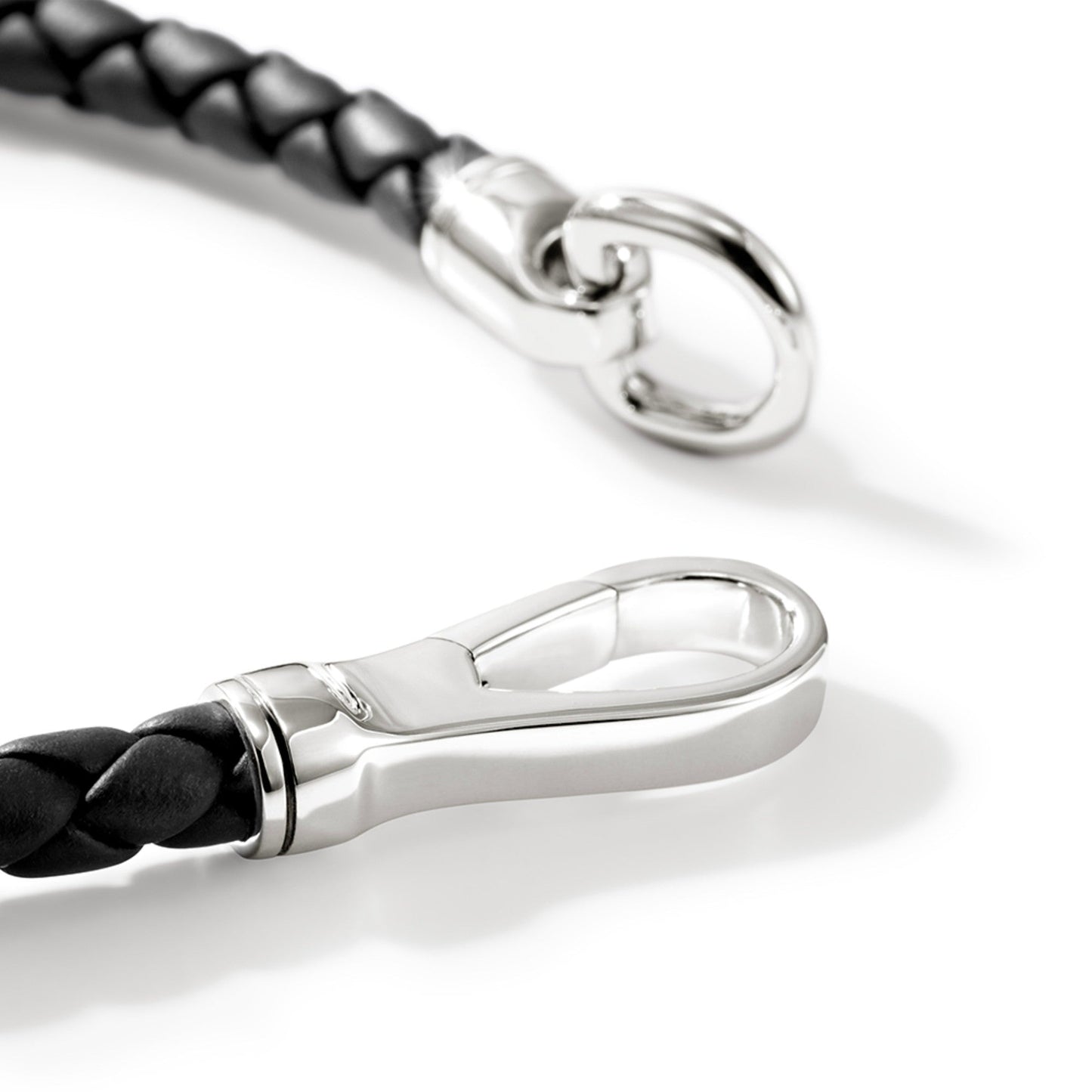 John Hardy Sterling Silver And Leather Hook Clasp Bracelet - Silver Bracelets