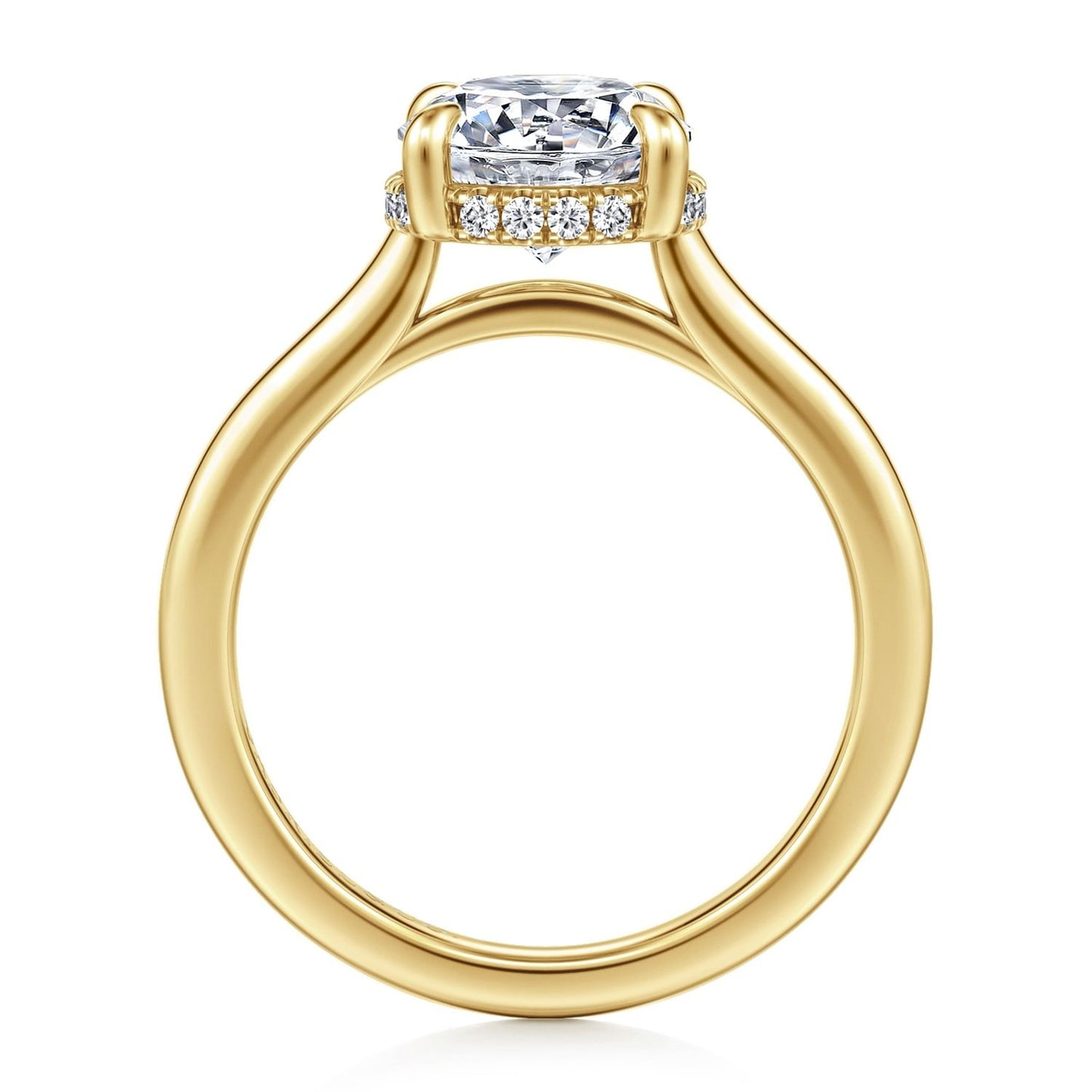 Gabriel & Co. Round Semi-Mount Engagement Ring - Diamond Semi-Mount Rings