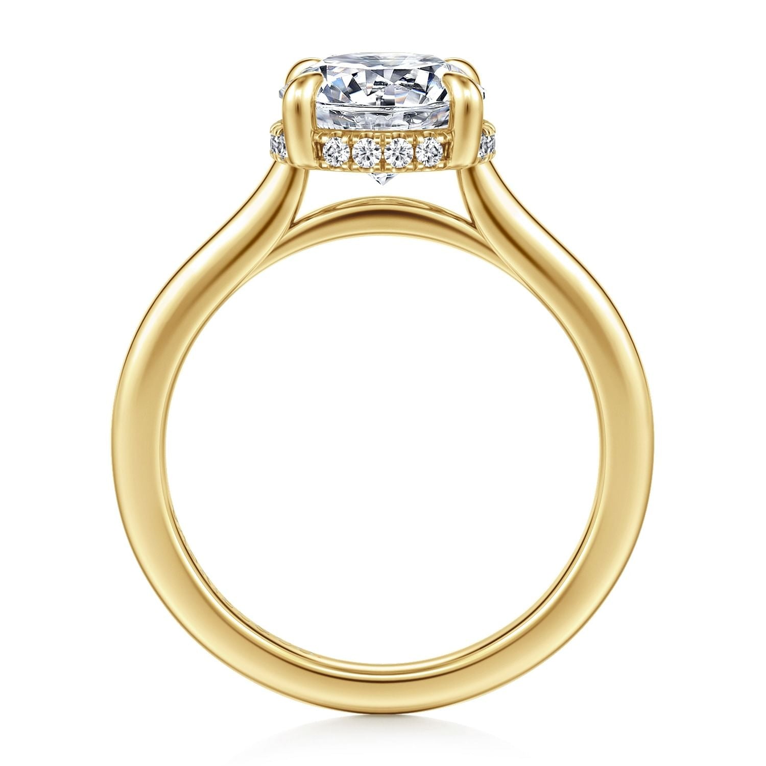 Gabriel & Co. Round Semi-Mount Engagement Ring - Diamond Semi-Mount Rings