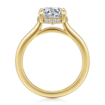 Gabriel & Co. Round Semi-Mount Engagement Ring - Diamond Semi-Mount Rings