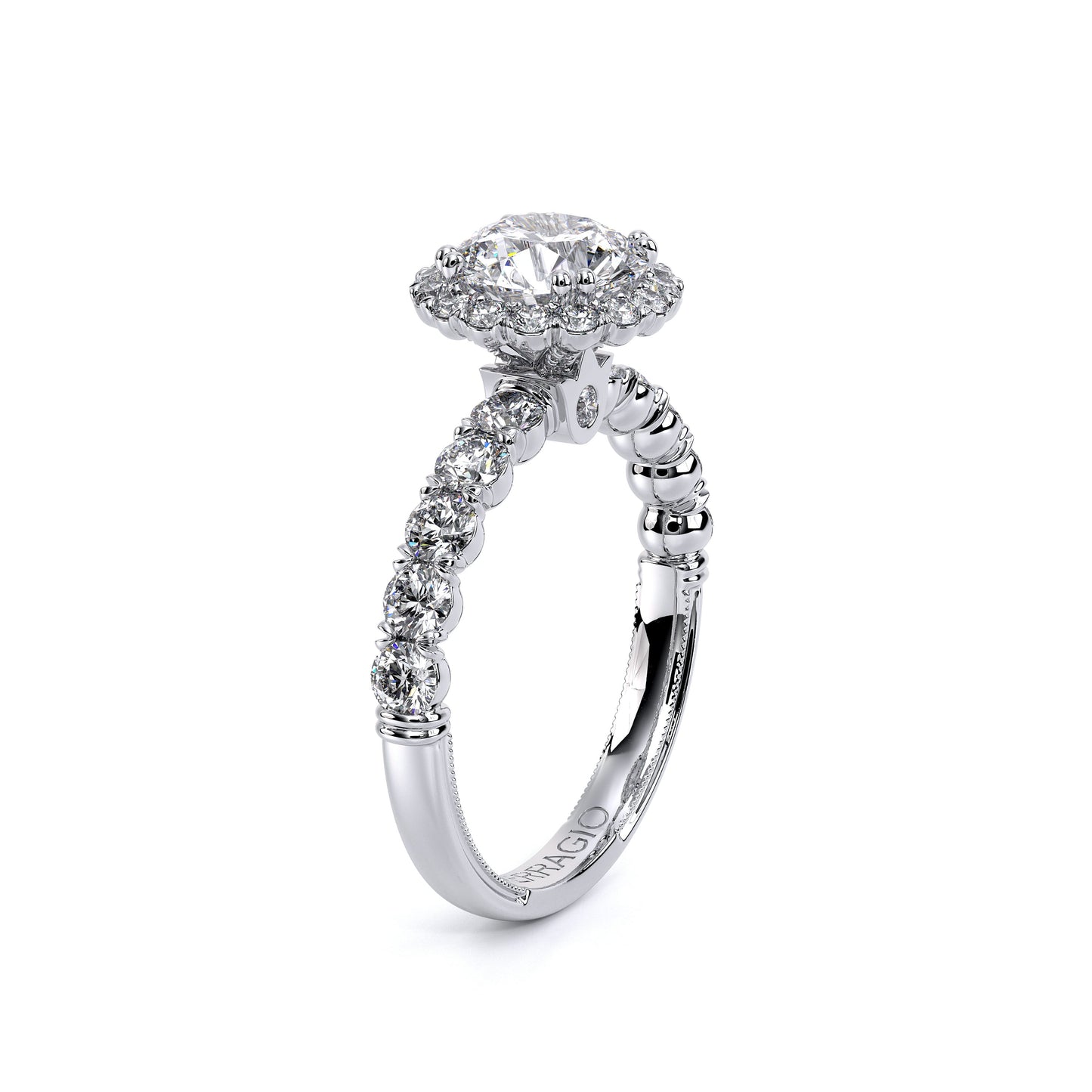 Verragio Renaissance Collection White Gold Halo Semi-Mount Engagement Ring