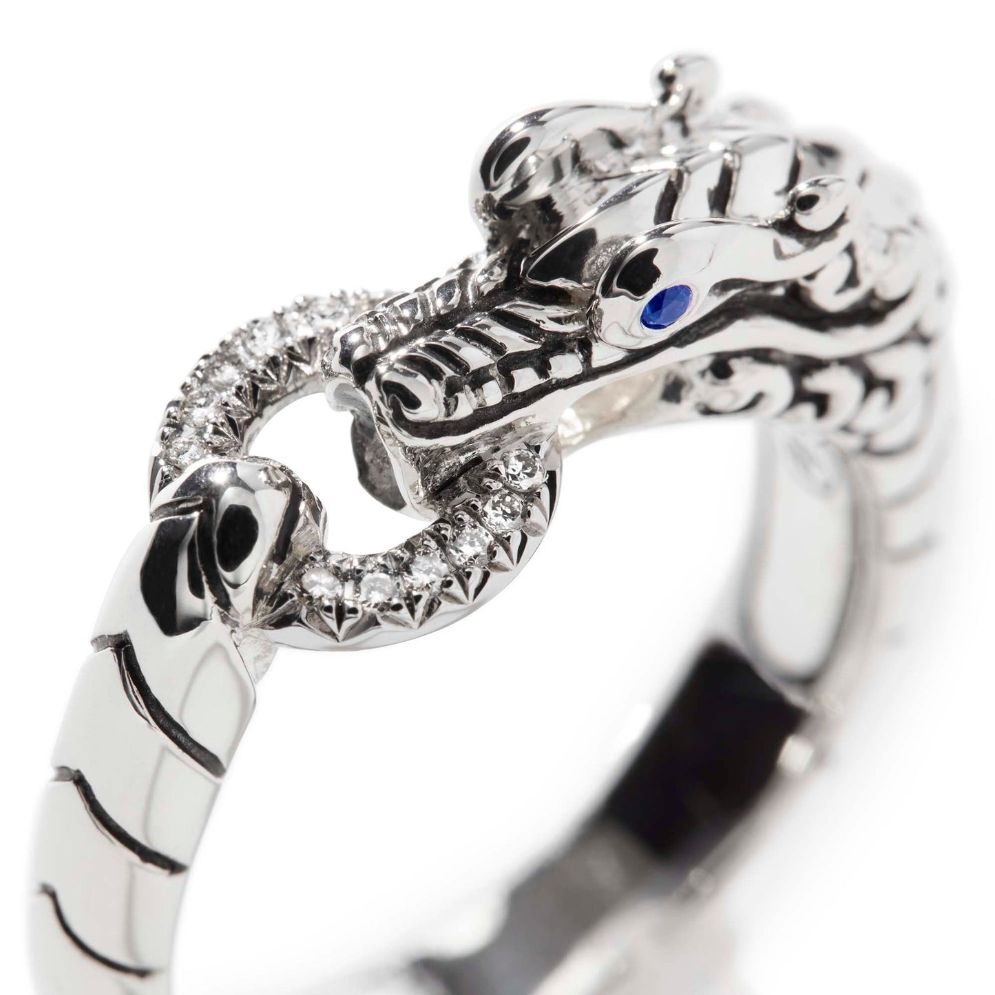 John Hardy Sterling Silver Naga Ring