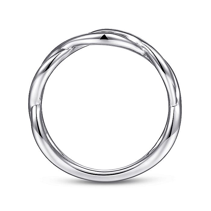 Gabriel & Co. White Gold Twisted Ring