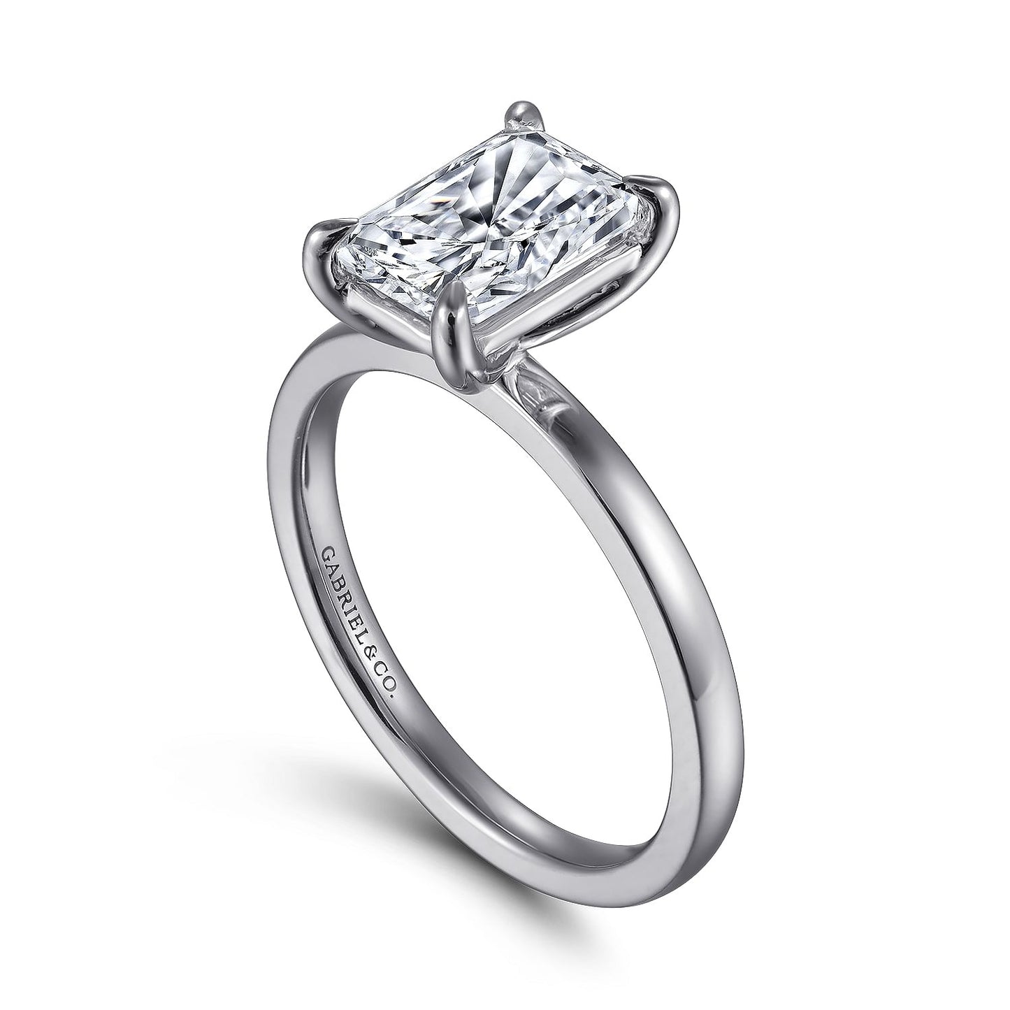Gabriel & Co. Radiant Cut Semi-Mount Engagement Ring