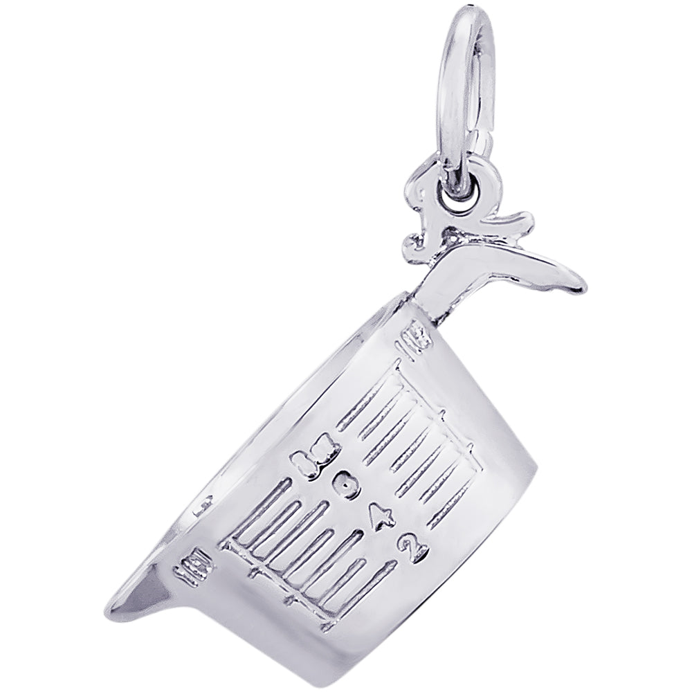 Sterling Silver Measuring Cup Charm - Silver Charms