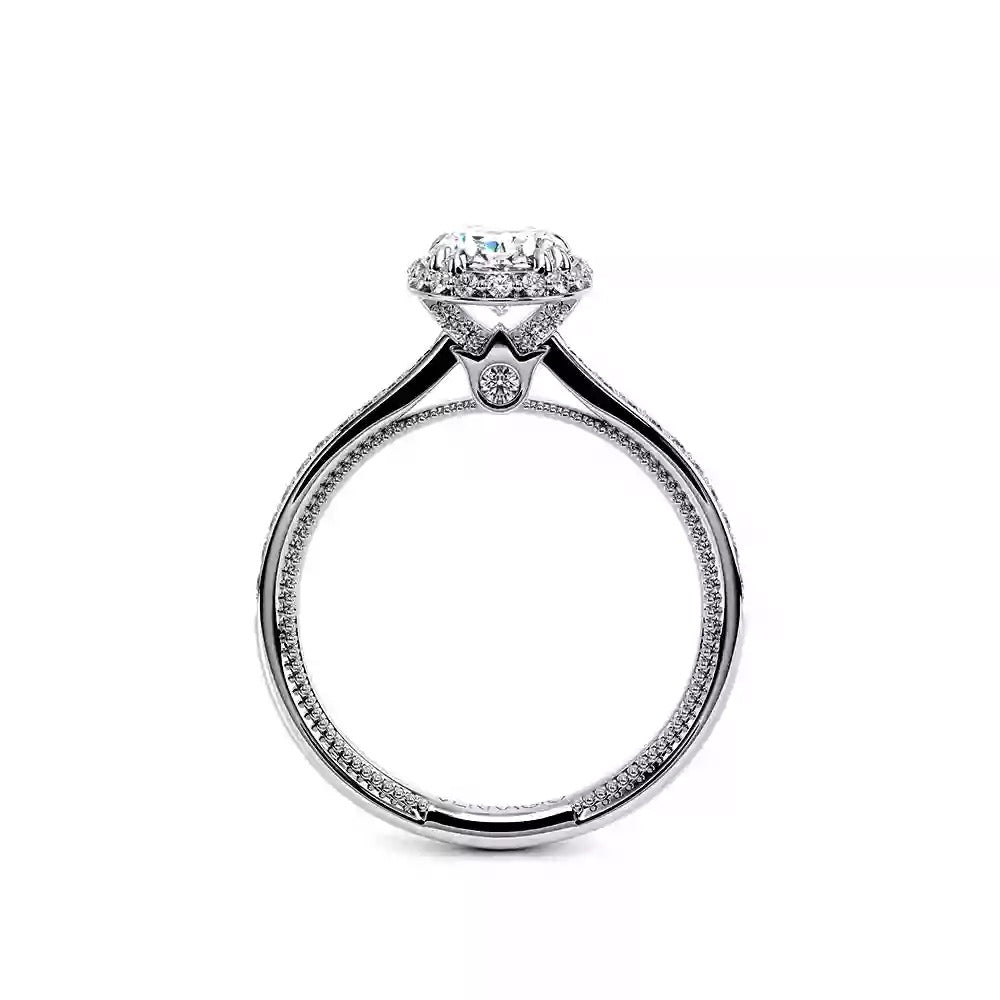 Verragio Renaissance White Gold Oval Halo Semi-Mount Engagement Ring