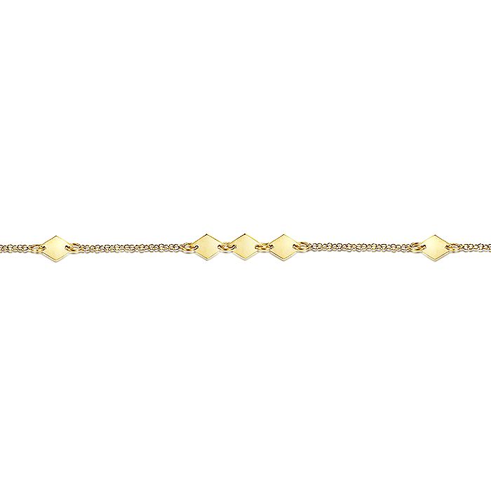 Gabriel & Co Yellow Gold Chain Ankle Bracelet - Anklets