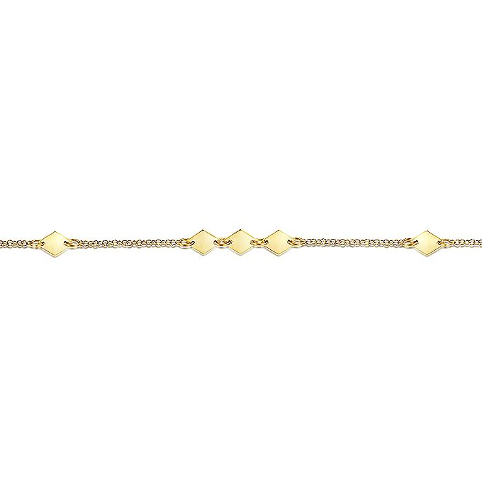 Gabriel & Co Yellow Gold Chain Ankle Bracelet