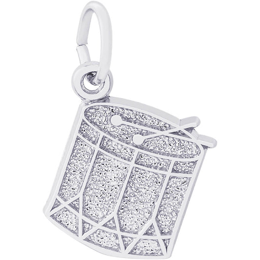 Rembrandt Drum Charm - Silver Charms
