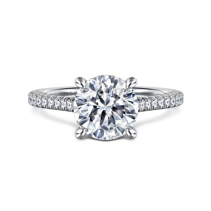 Gabriel & Co. Round Semi-Mount Engagement Ring - Diamond Semi-Mount Rings