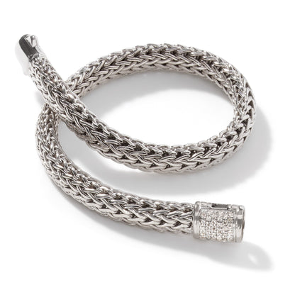 John Hardy Sterling Silver Icon Bracelet With Diamonds - Diamond Bracelets