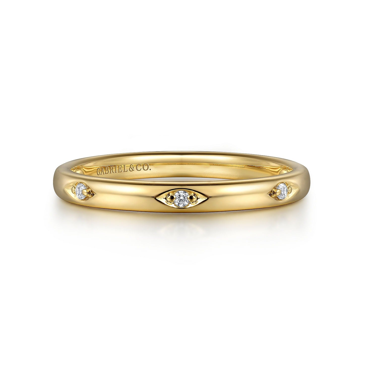 Gabriel & Co. Yellow Gold Diamond Ring - Diamond Fashion Rings - Women's
