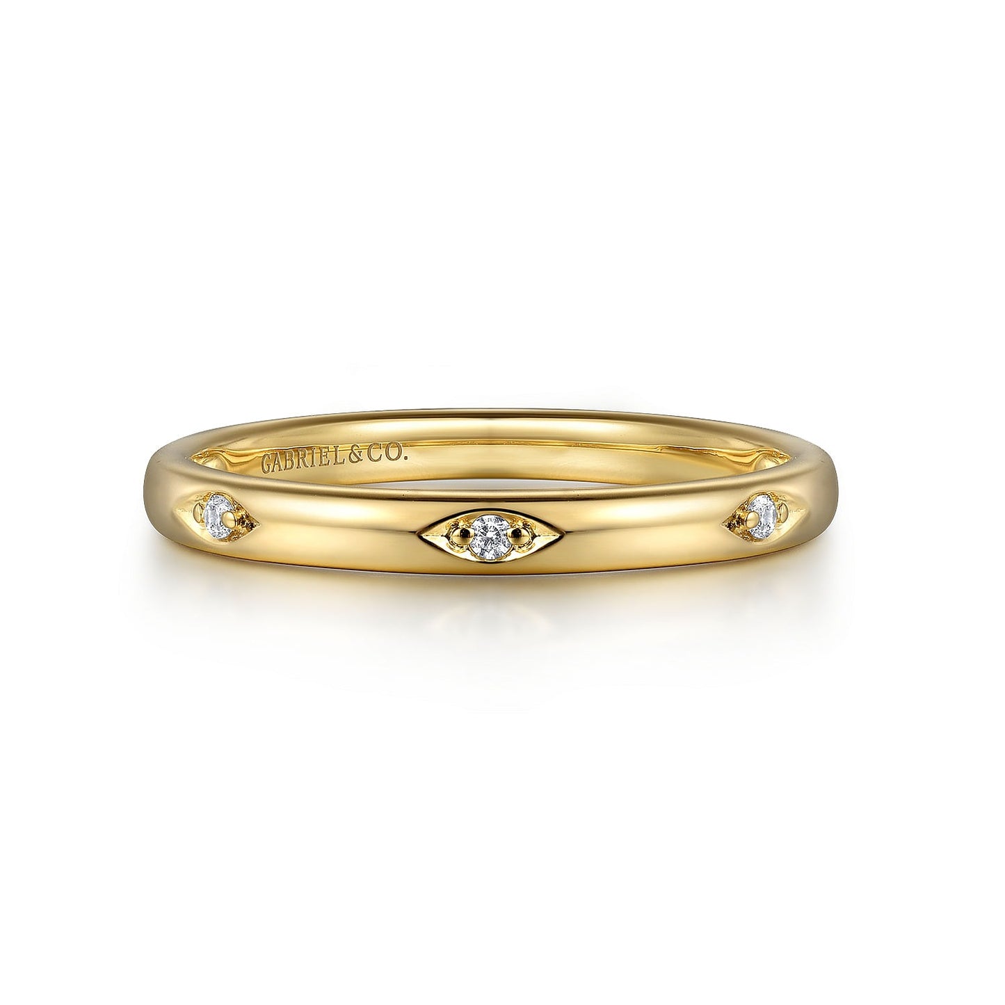 Gabriel & Co. Yellow Gold Diamond Ring